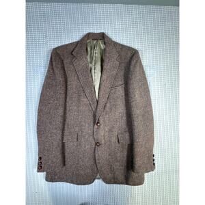 J.Crew Ludlow Tweed Blazer 40L Moon Wool Herringbone English Sport Coat